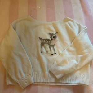 Hollister deer coquette sweater